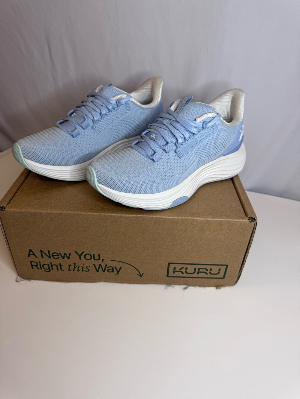 KURU Light Blue Athletic Walking Shoes size 5.5